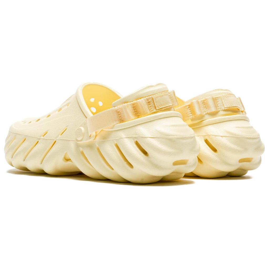 Crocs Echo Clogs EVA Sandalen Unisex Cremeweiß