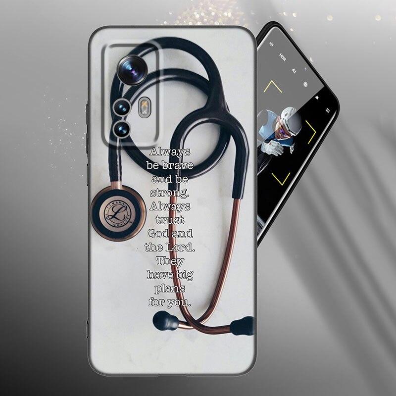 Krankenschwester Medizinisch Medizin Gesundheit Herz Handyhülle Für Xiaomi Mi 10T 11i 11T Note 10 11 Lite NE F1 POCO F3 M3 X3 GT NFC M4 X4 Pro 5G