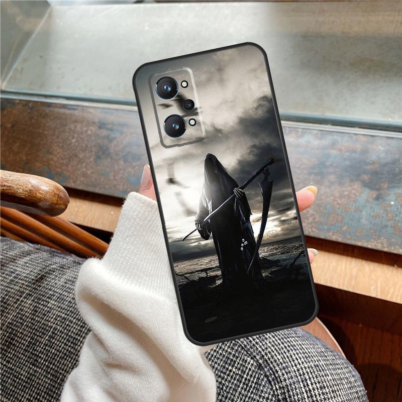 Death Grim Reaper Skull Case For Realme 15 Pro GT7 GT6 11 12 13 14 Pro Plus C55 C51 C53 C35 C33 C61 C65 C67 C71 C75