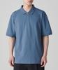 [Cooltandard] Relaxed Fit Pique Polo Shirt [Blue Grey]