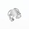 Stainless Steel Catholic Exorcist Saint Benedict Religious Adjustable Size Ring Christian Religious Prayer Jewelry for Men Women