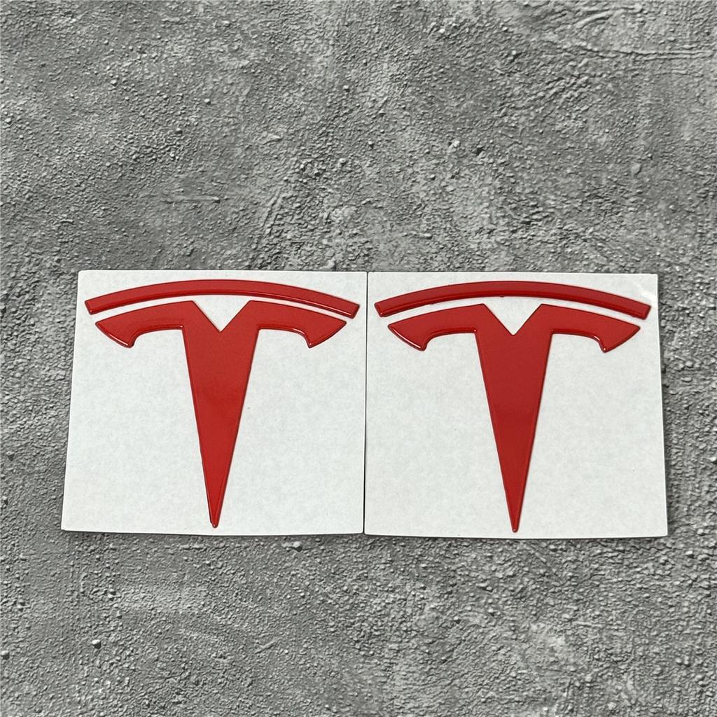 Authentic Tesla Model 3/Y Metal Logo Emblem - Front or Rear Trunk Replacement Kit Exterior Decoration Parts Car Accessory