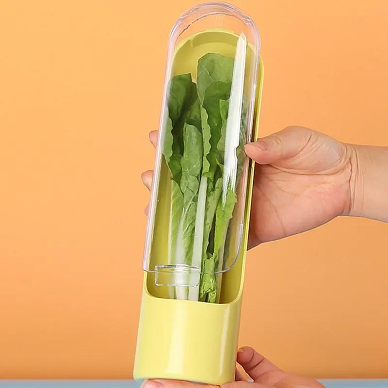 Saver Pod Container Refrigerator Herb Crisper Vegetable Preserving Bottle Keep Herb/Cilantro/Mint/Parsley/Asparagus Fresh Home