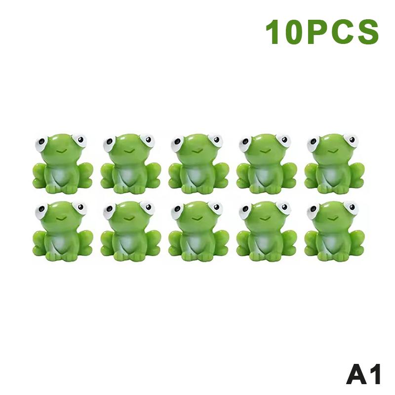 10/20Pcs Mini Resin Frogs Statues Frogs Figurines Garden Decor Fairy Garden Ornaments Indoor/Outdoor Microlandscapes Home Decor