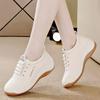 Pegged Heels New Soft Leather Comfortable Cushioned Sports Shoes for Women