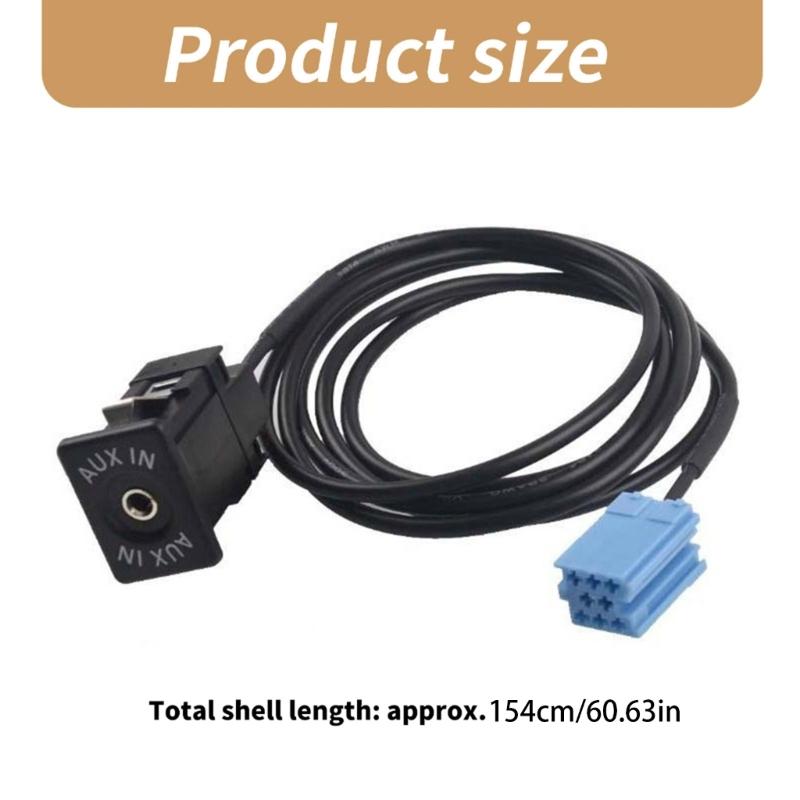 Car Radio Adapter Stereo Stereo Aux Cable 8 Pin Connector Module Adapter Car Stereo Aux Cable Accessories