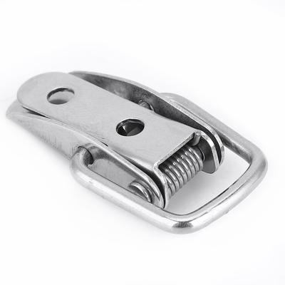 10Pcs Mini Size Pring Loaded Toggle Latch Stainless Steel Spring Loaded Toggle Latch Catch Hasp High Tension Silver