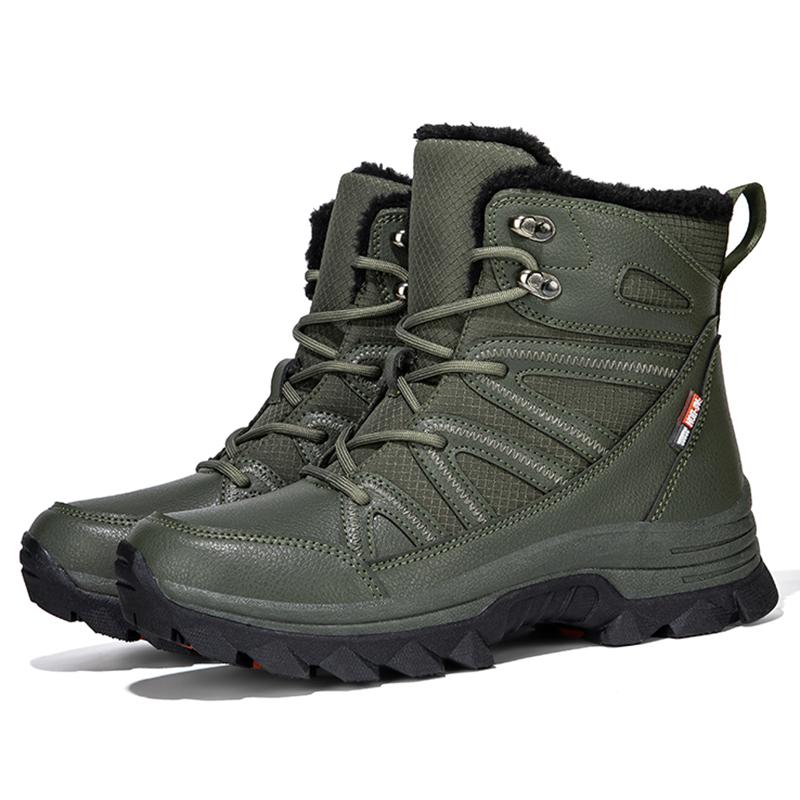 36-45Herren Winter Baumwollschuhe High-Top Plus Samt Warm Damenstiefel Rutschfest Abriebfest Schneestiefel