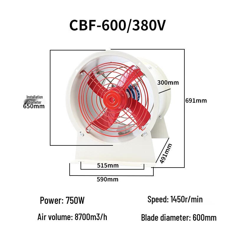 Rongyu Industrial Explosion-Proof Axial Flow Fan