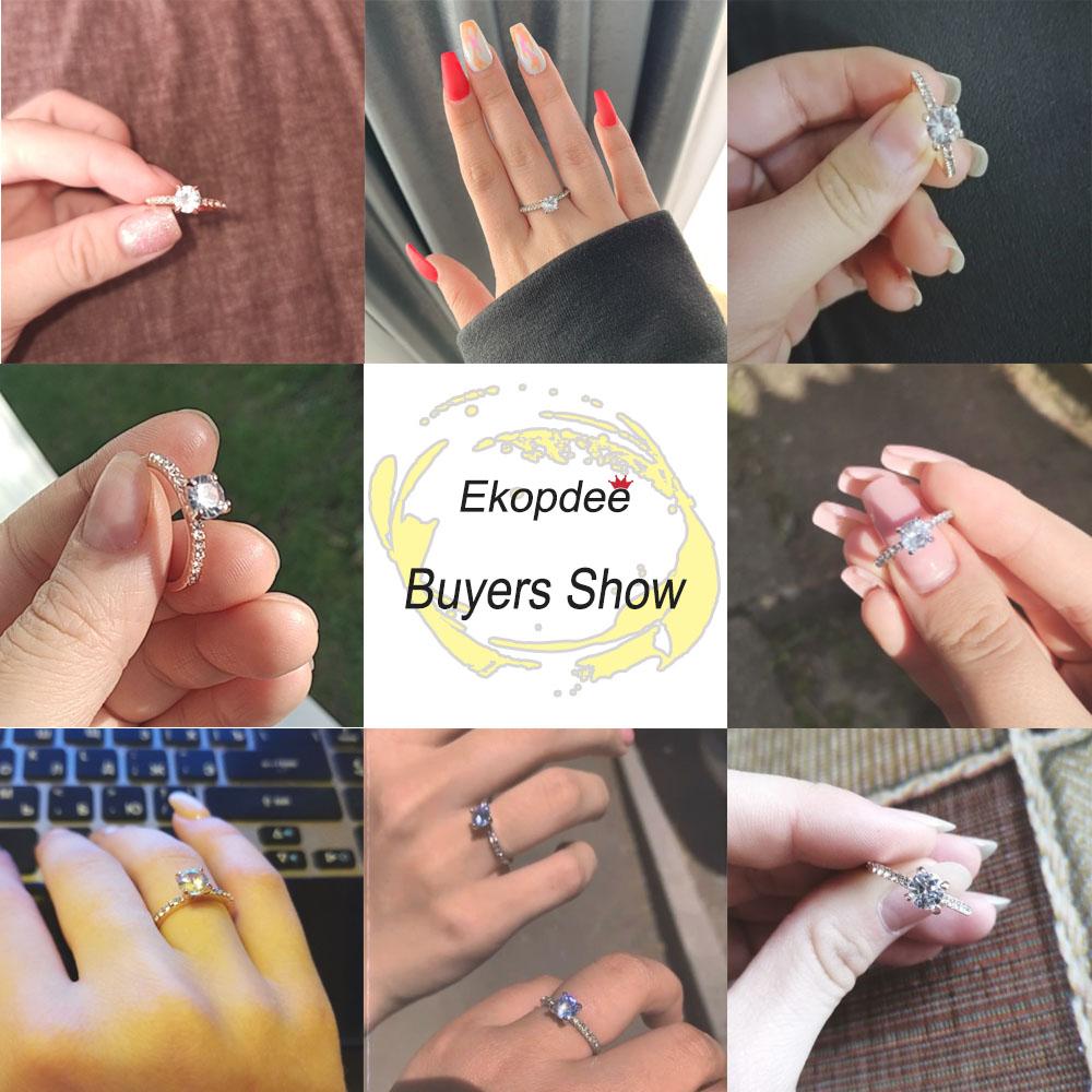 Inele de zircon elegante la modă pentru femei alb CZ cristal logodna design vânzare inele zircon bijuterii de nuntă pentru femei