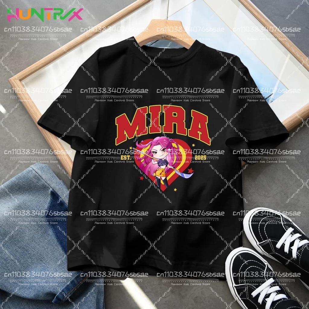 KPop Demon Hunters Kids Clothes Anime T-shirt Harajuku Casual T-Shirt Fashion T Shirts