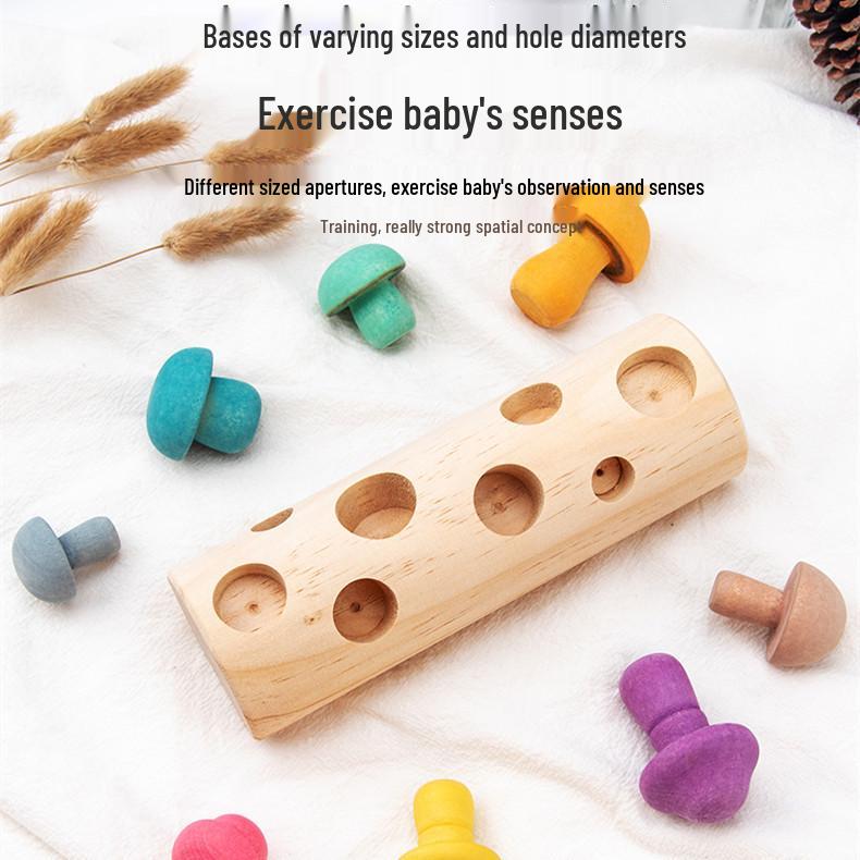 Children's Mushroom Picking Toy - Baby Focus & Toddler Training for Ages 1-2