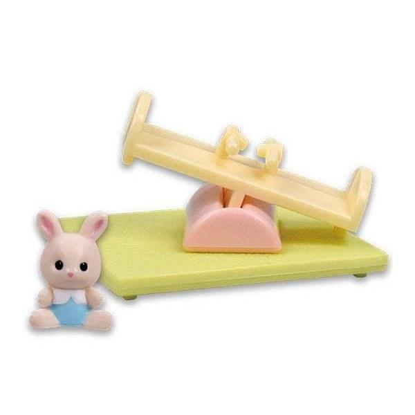 Garden Milk Rabbit Baby (Jamie) Seesaw Sylvanian Families Decorative House