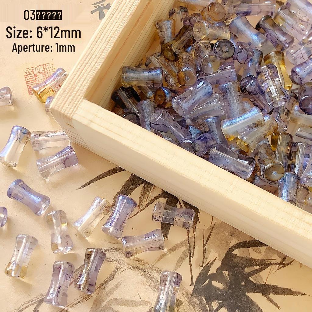 Chinese Bamboo Lampwork Spacer Beads for DIY Jewelry