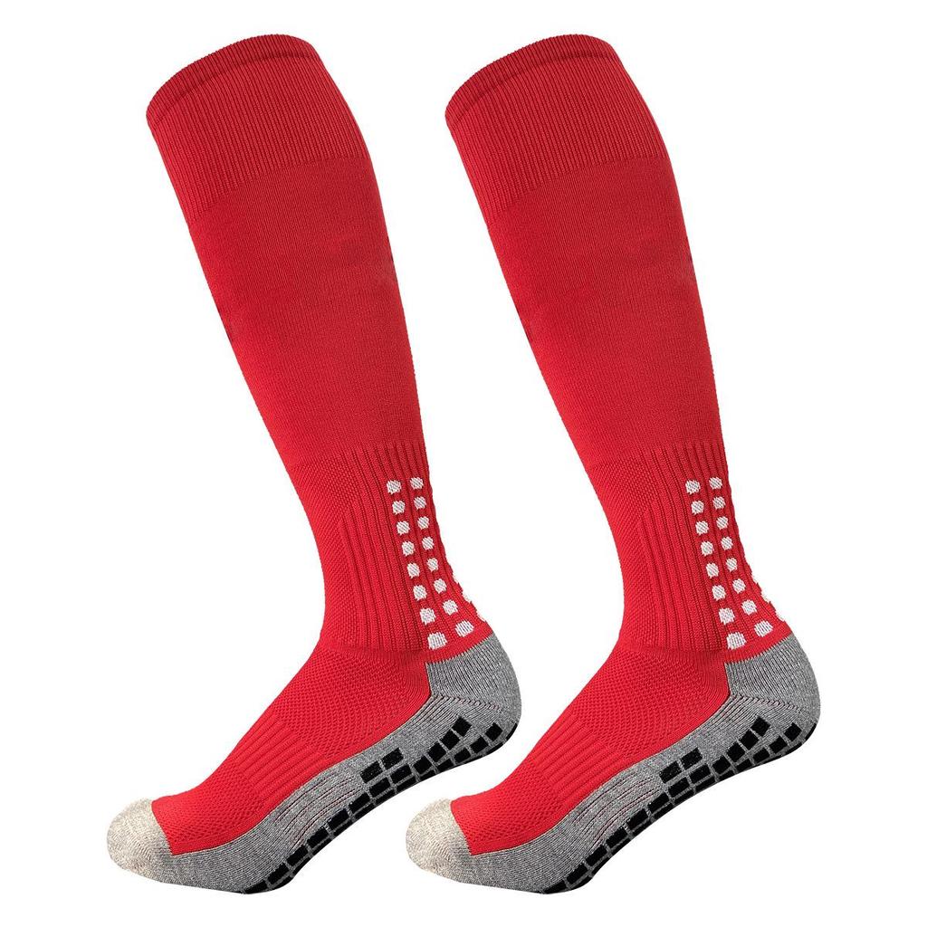 Chaussettes de football respirantes anti-friction avec grip antidérapant