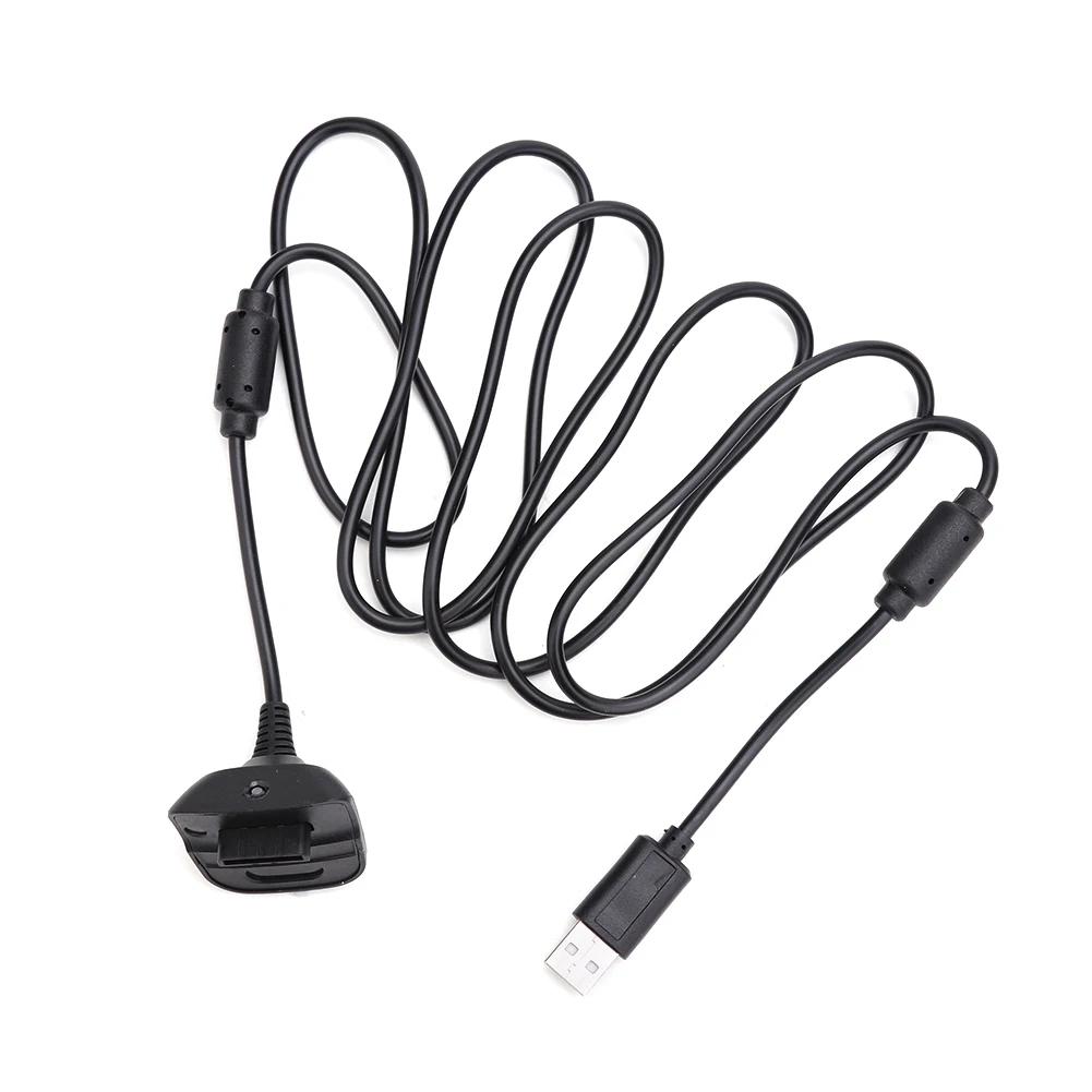 1.8m USB Charging Cable Double Magnetic Ring Playback Charging Cable Game Accessories for Xbox 360 Wireless Game Controller