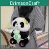 Cute Panda Flower Backpack Mahjong For Wealth Honey Jar Avocado Plush Bag