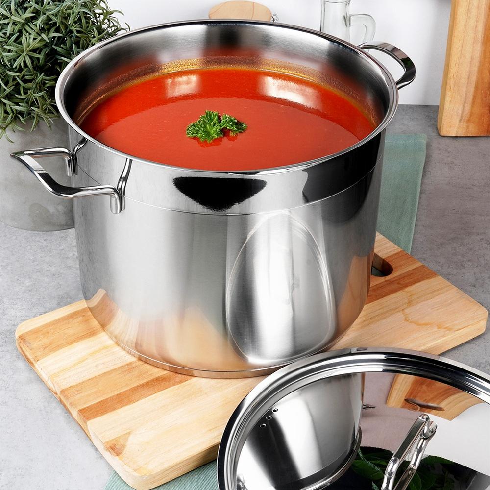 Steel Pot with Lid ANETT 24 Cm, 8 L