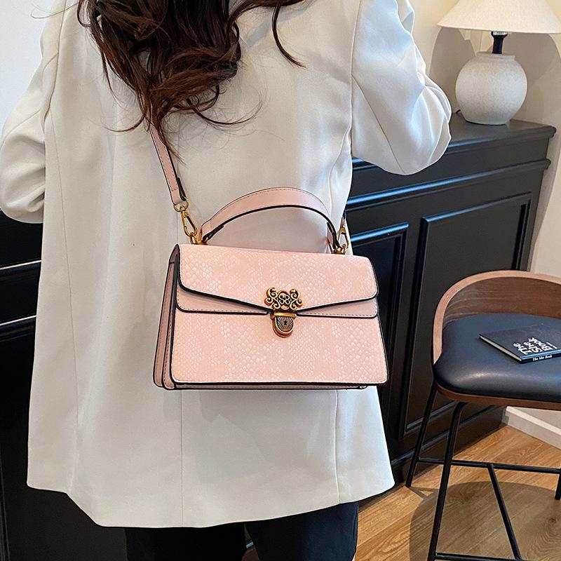 New Fashion Snake Pattern Bacchus Bag Portable Shoulder Messenger Women's Bag