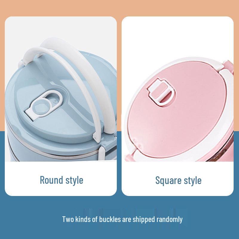 304 Stainless Steel Multi-layer Lunch Box for Office and Student Use
