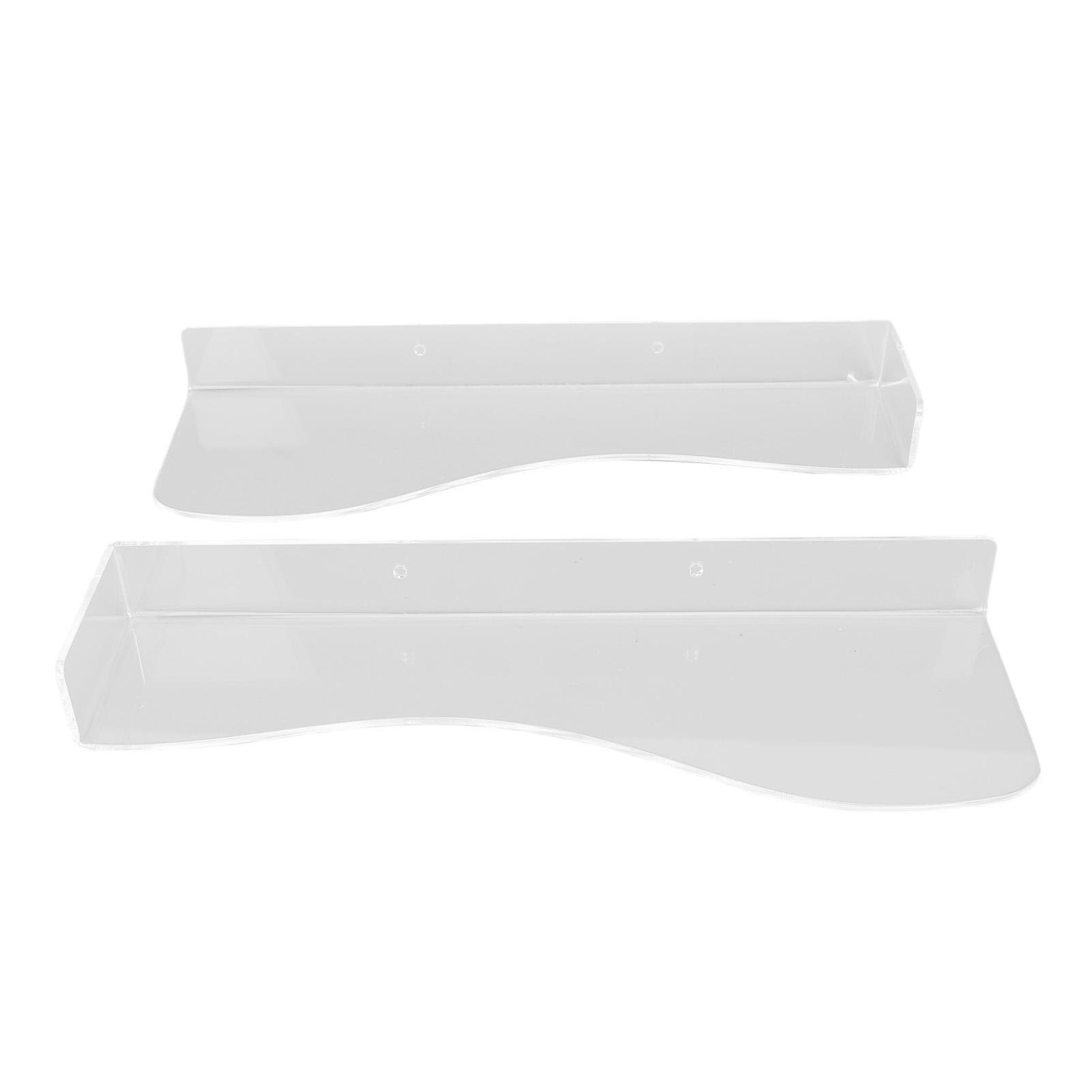 

2 шт. Плавающая полка для обуви, экономящая место, акриловая, грузоподъемность 6,6 фунта, L-образная плавающая стойка для обуви для высоких каблуков прозрачный