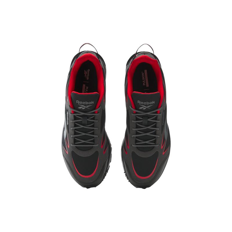 Reebok Anti Slip Wear Resistant Low Top Running Shoes Unisex Black/Red Sneakers 100209959