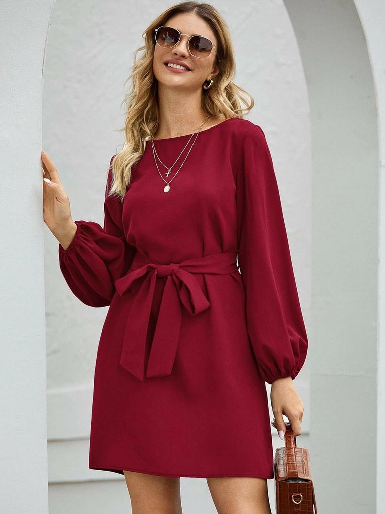 New Style Long Sleeve Slim Fit Bodycon Dress for Women Bodycon Dress,long Sleeve Dress,high Waist