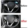 For BMW 7 Series - Carbon Fiber Inner Steering Wheel U-Type Panel Trim