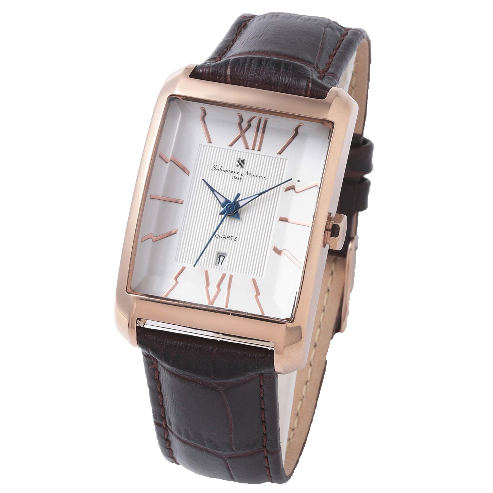 

Часы Tokei Business Analog Quartz Leather Belt White PG [Salvatore Marra] Мужские Женские