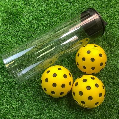 Bolas de Pickleball Silenciosas Bolas de Espuma Silenciosas para Pickleball Bolas de Treino com Rebote Exato de Bola Real Bola de Pickleball Macia de PU para Uso Interno