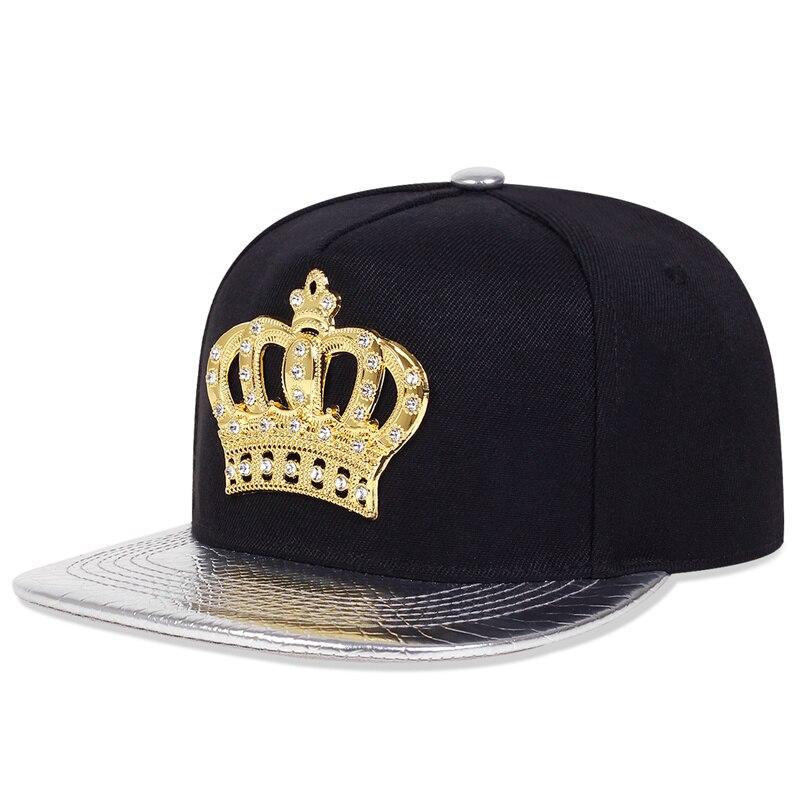 Unisex Crown Emblem Hip-Hop Hats Outdoor Adjustable Casual Baseball Caps Sunscreen Hat