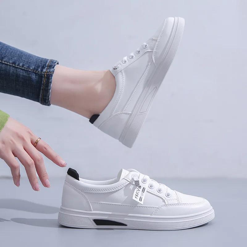 Fashion Little White Shoes Sneakers Women 2024 New Spring Autumn Korean Style Breathable Thick Sole Casual Shoes for Women