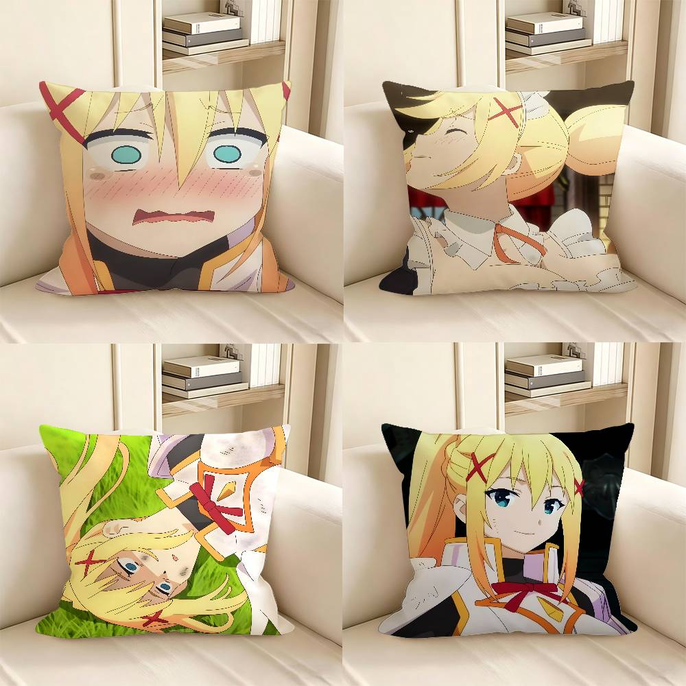 1pc Lalatina Dustiness Ford Anime Characters Pillow Case Fashion Square Pillowcase Bedroom Sofa Room Ins Decoration Leisure