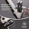 Pipe Stripped Screw Set, Water Faucet Broken Wire Extractor & Stainless Steel Wrench Handle Damaged Nipple Easy Out Remover Tool