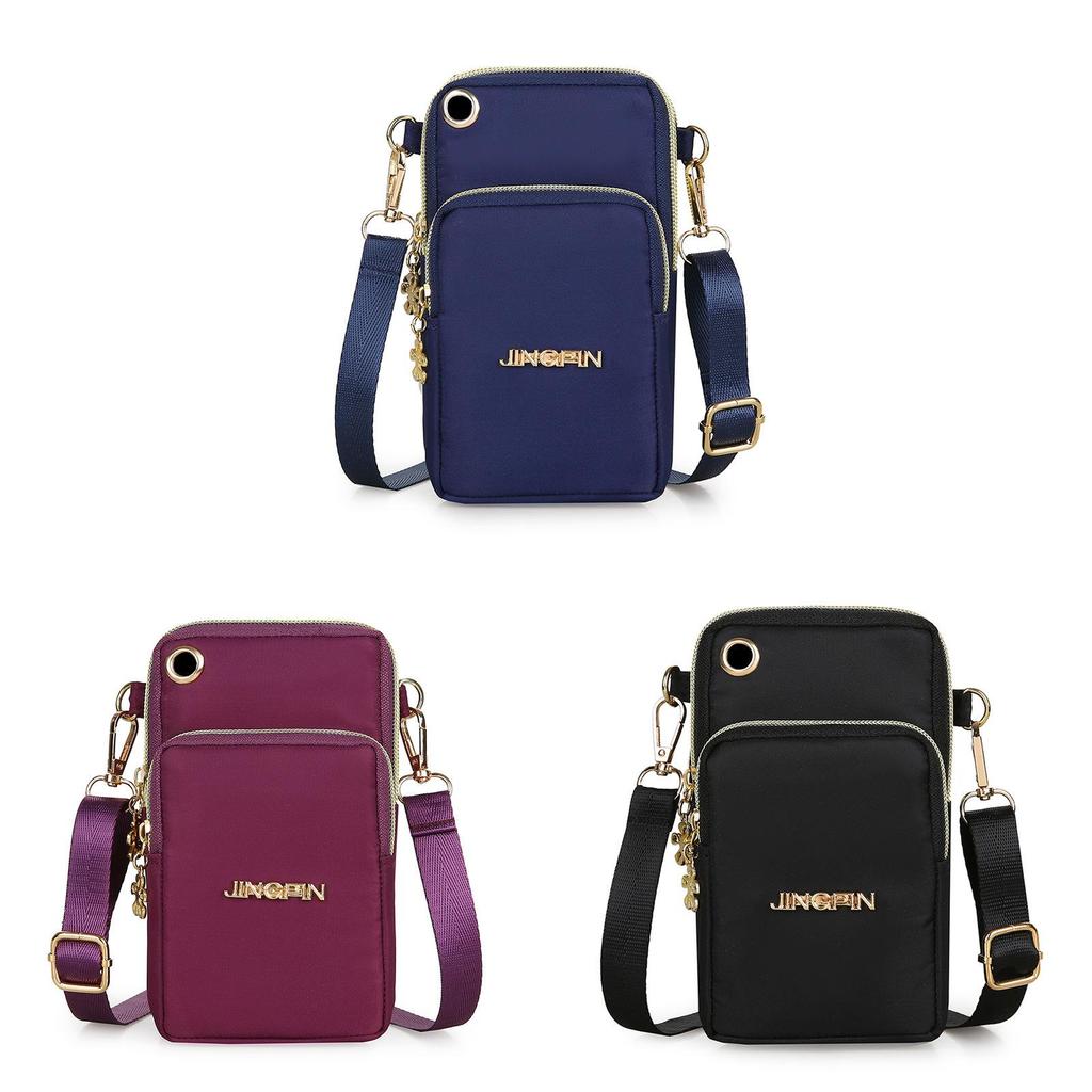 Street Style Nylon Mini Shoulder Bag With Zipper Closure For Outdoor Sports And Daily Use