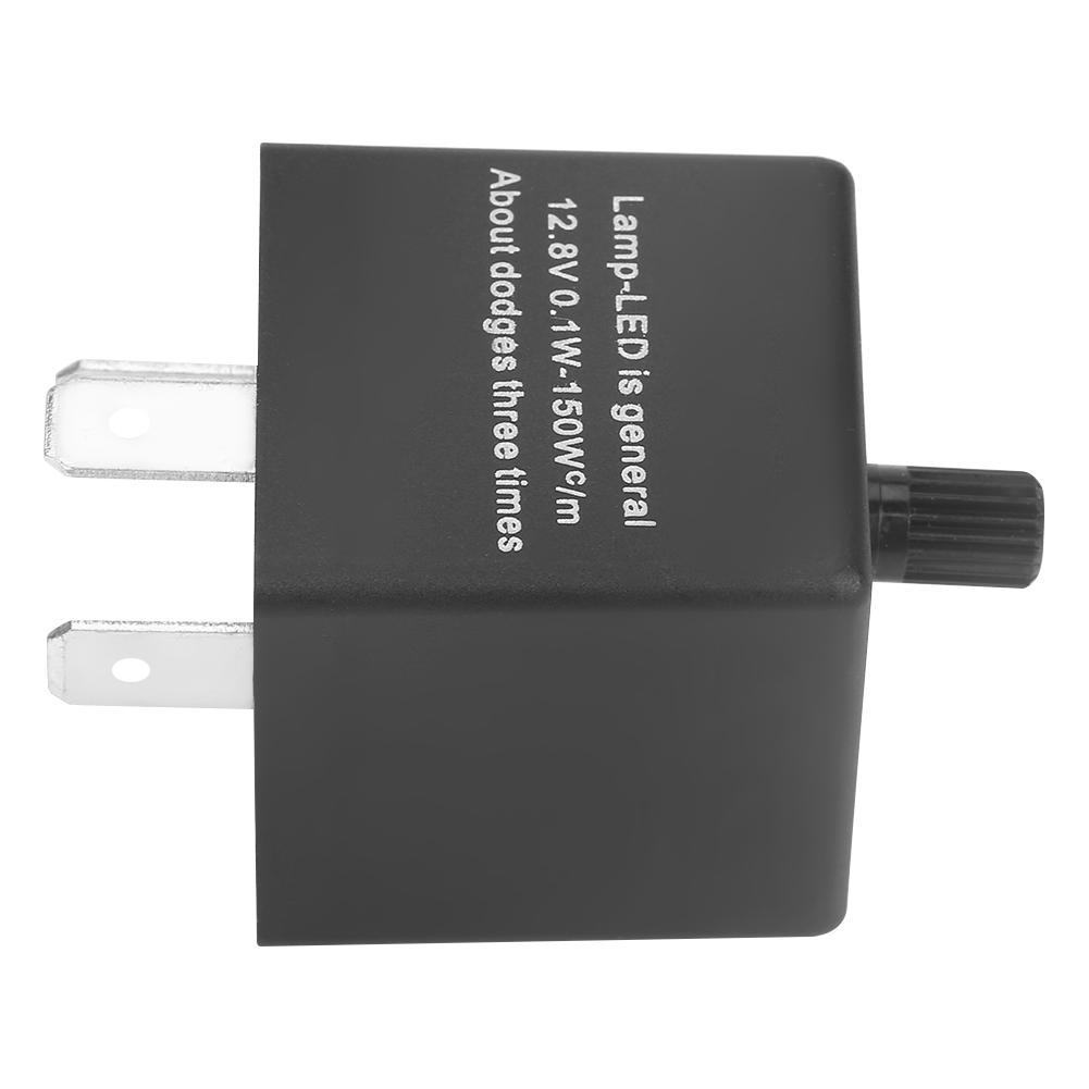 CF13 JL-02 3-Pin Adjustable LED Flasher Flash Relay for Turn  Light Hyper Flash Fix