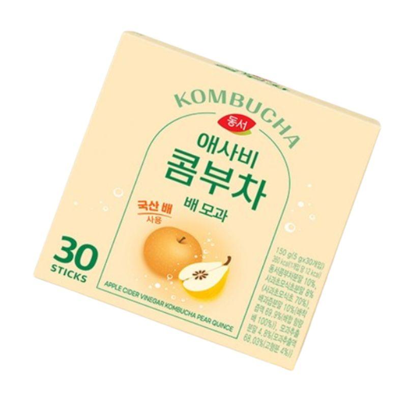 Kombucha Tea Powder Stick Pear Quince Flavor 5g x 30 Sachets Korean Traditional Fruit Tea