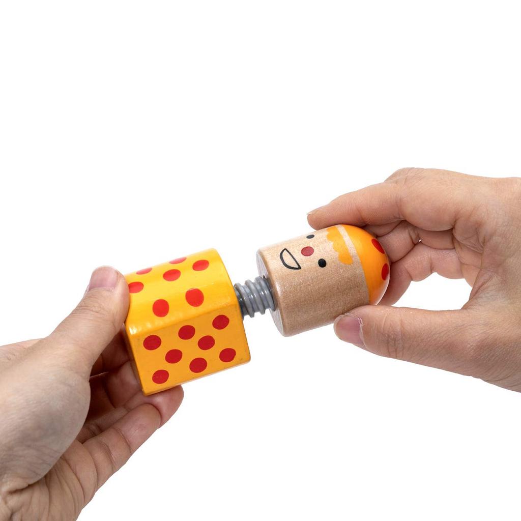 Bornelund Beleduc Fun Learning Ages 2 and Screw-Headed Friends, Up, BE92249, Red, Blue, Yellow, etc.