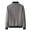 Spring and Autumn Men's Business Casual Versatile Breathable Warm Solid Color Stand-Up Collar Wool Jacket Short Jacket