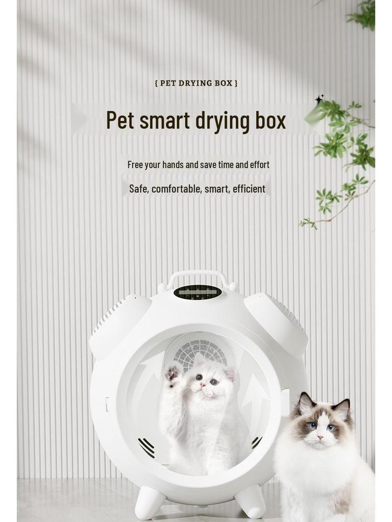 Smart Pet Dryer: Silent, Temperature-Controlled Drying Box for Cats and Dogs