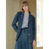 ELLE French Denim Blazer Jacket