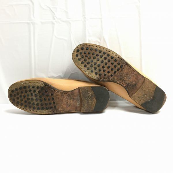 TOD'S Women's Size 36 (22.523.0cm) Moccasin Coin Loafer Slip-On Made In Italy Business Shoes Beige(USED)