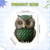 Adorable Owl Ornament Statue Decoration Landscape Miniature Fairy Garden Sculpture Birds