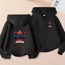 Kids Zipper Style Coat Fashion Animation Film Sweatshirt Clothing Boys Girl 3-12 Yrs Hoodie Long-Sleeved Casual Charming Clothes