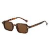 SHAUNA Metallscharnier Retro Rechteckige Sonnenbrille Damen Nieten Brillen Gläser UV400 Trendig Herren Sonnenbrillen
