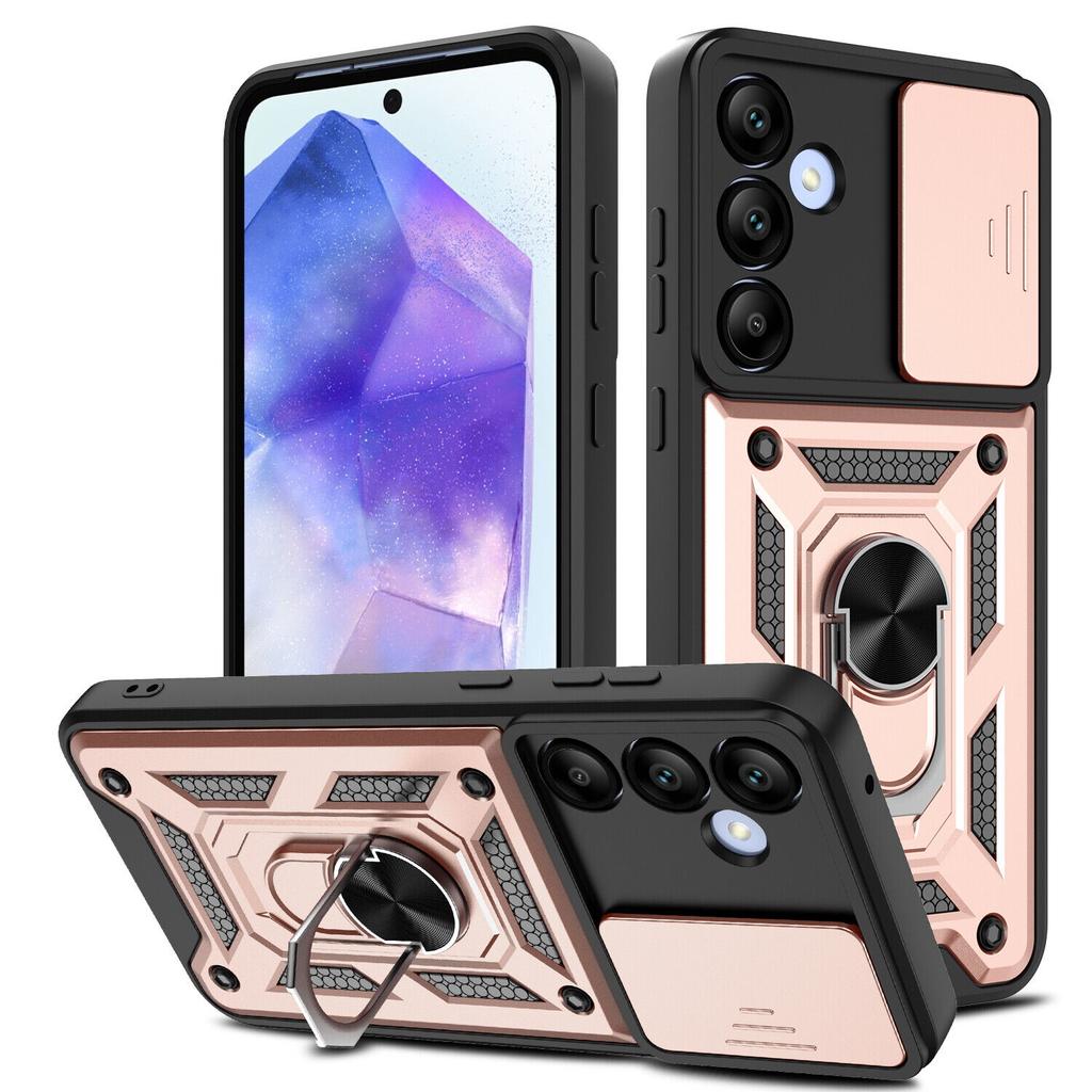 Military Armor Case For Samsung Galaxy A56 A36 A26 A16 5G A55 A35 A25 A15 Cover Shockproof Heavy Duty Ring Stand Holder Shell