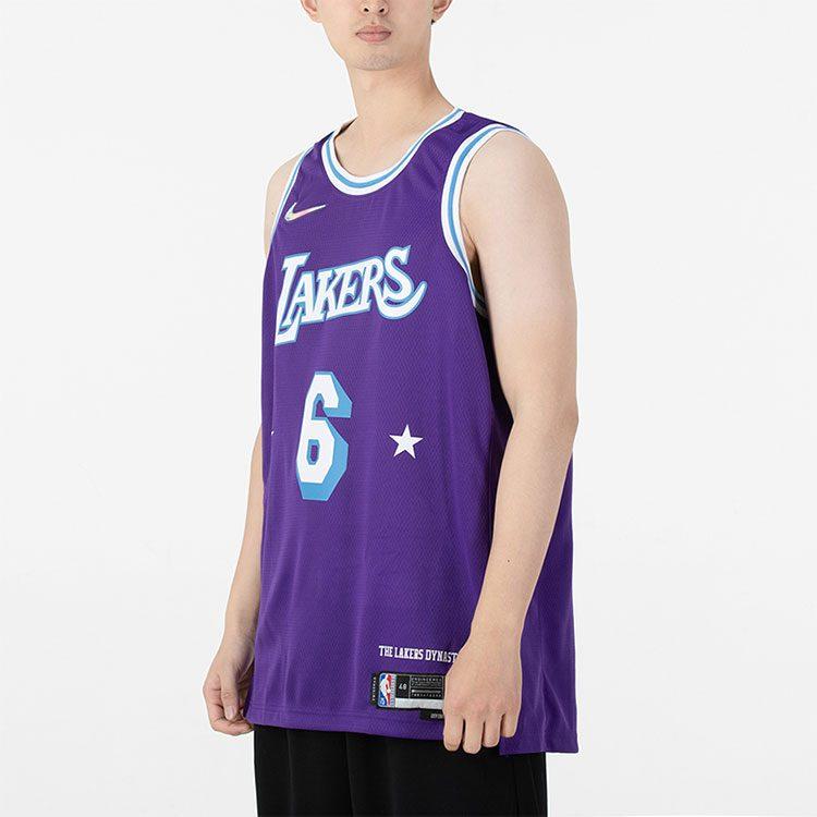 Nike Nba Los Angeles Lakers City Edition Lebron James 6 Dri FIT Swingman Jersey DB4032-506