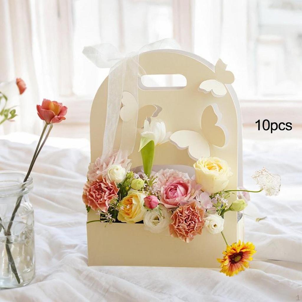 10 Pieces 3D Butterfly Flower Box Paper Versatile Gift Wrap for Graduation