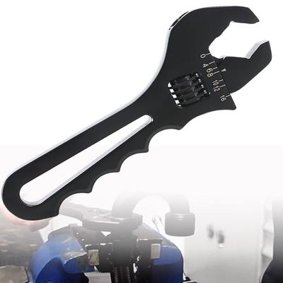 Lightweight Adjustable Wrench Aluminum Oil Hose End Fitting Spanner AN Hose Fitting Spanner  DIY