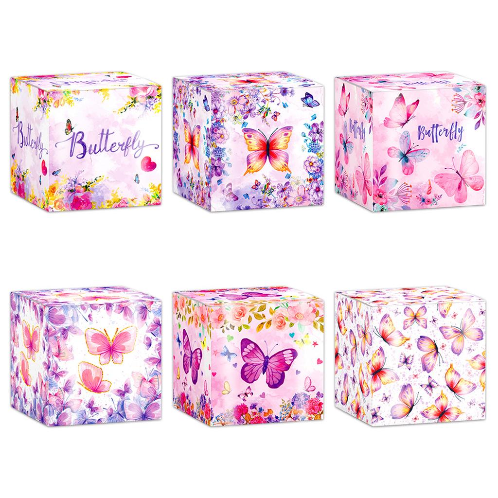 12/18pcs Pink Butterfly Gift Packaging Boxes Pink Butterfly Gift Boxes For Thoughtful And Detailed Gift Givers